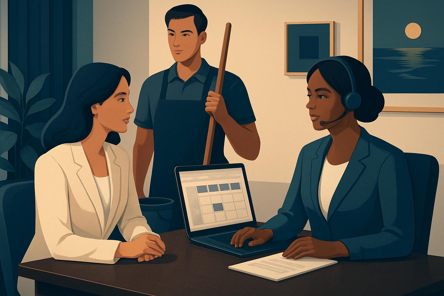 Cleaning Company Scheduling Capacity: Why Booking Chaos Costs You Jobs - scene