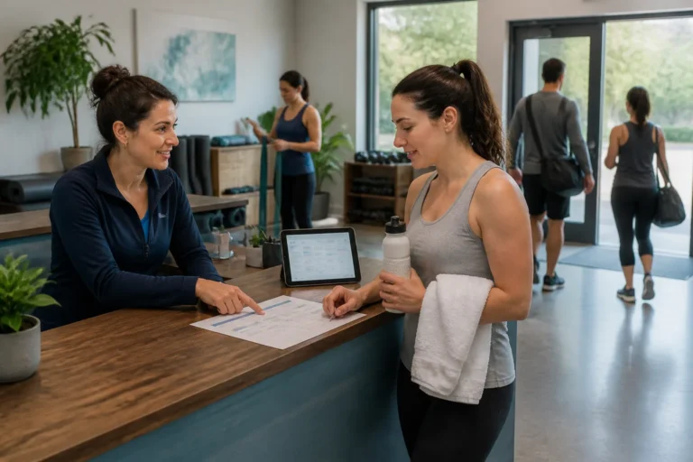 Fitness Studio First Class Follow-Up That Builds Return Visits